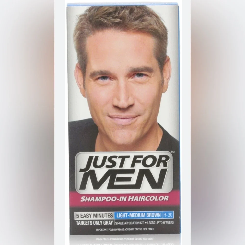 Just for Men Shampoo-ln Color Hair Color H-30 Light Medium Brown 5 Minute 4940
